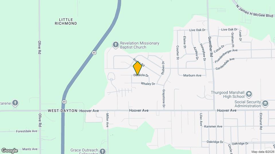 5200 Osceola Dr Map and Location Details