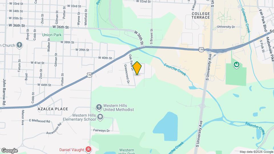 605 Oak Park Dr Map and Location Details