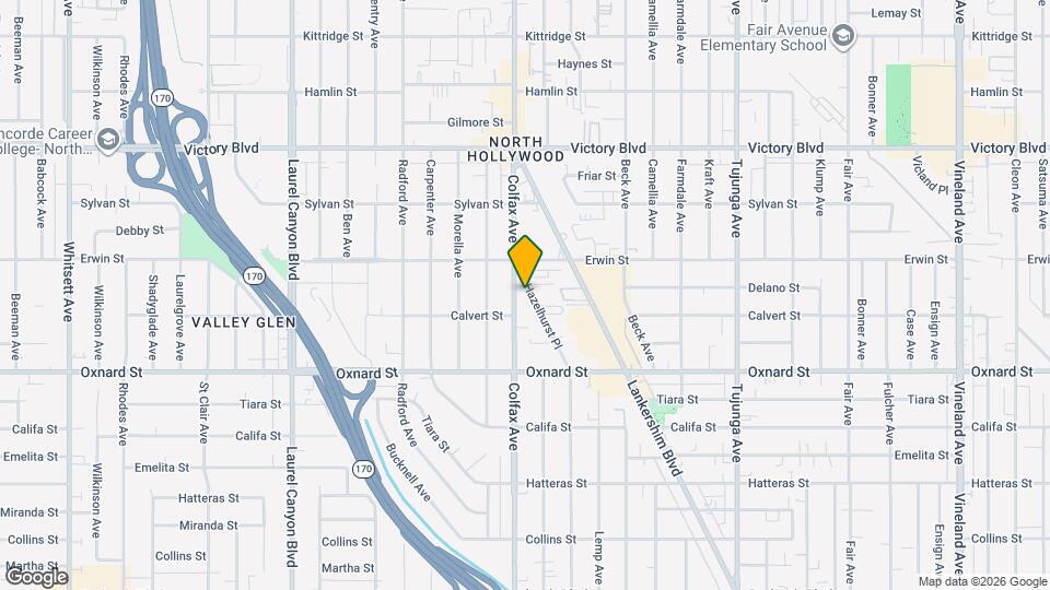 6122 Colfax Ave, Unit 205 Map and Location Details