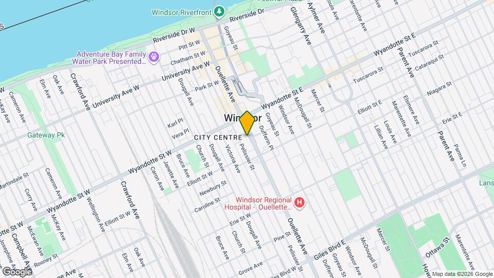 691 Ouellette Ave Map and Location Details