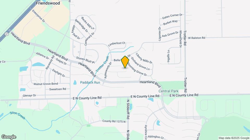 8818 Browns Valley Ln Map and Location Details