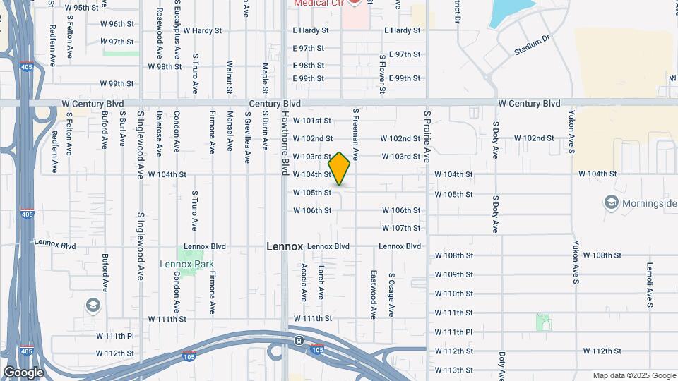 4229 W 105th St Mapa y Detalles de la Ubicación