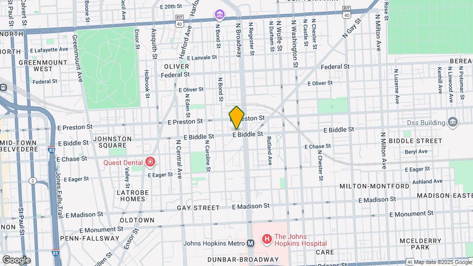 1628 E Biddle St Mapa y Detalles de la Ubicación