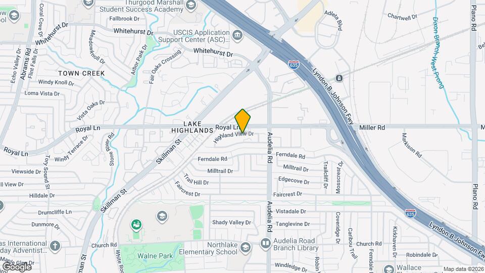 9624 Highland View Dr Map and Location Details