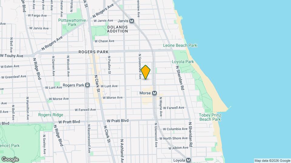 1430 W Lunt Ave, Unit 2W Map and Location Details