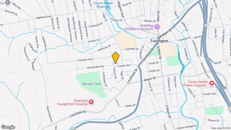 152 Turner Ave Map and Location Details