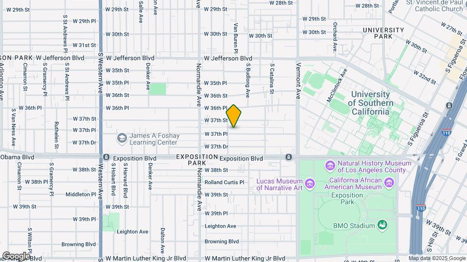 1291-1293 W 37th Pl Map and Location Details