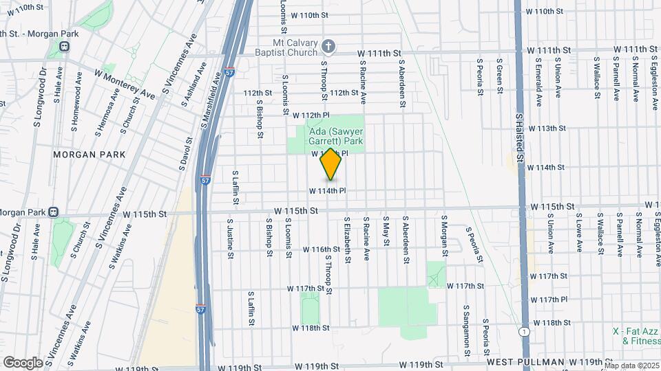 11419 S Throop St Map and Location Details
