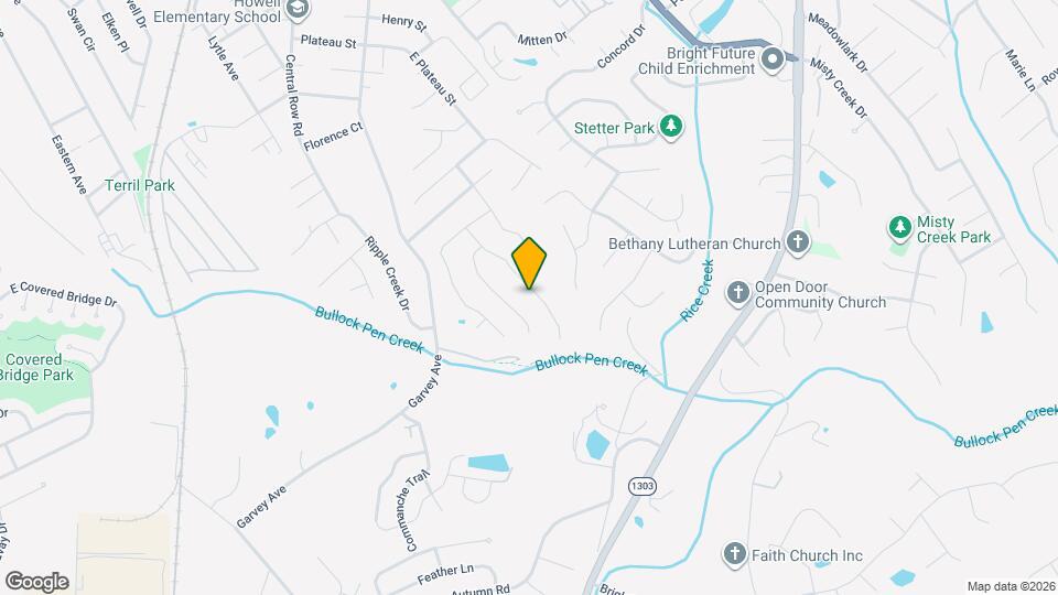 1601 Raintree Ct Map and Location Details