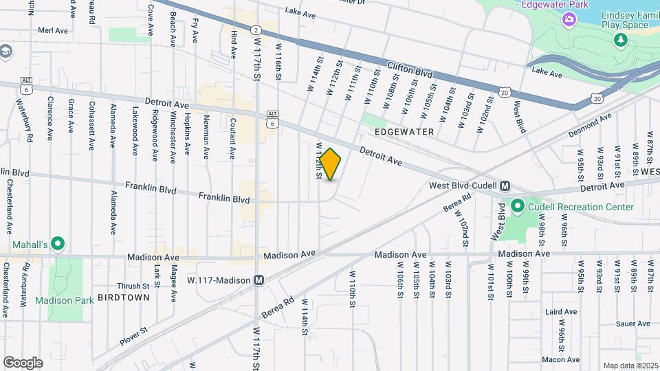 1470 W 110th St Map and Location Details