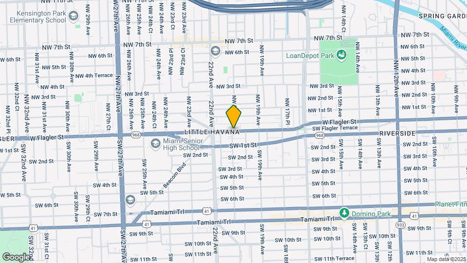 21st. SW 21st Ave Mapa y Detalles de la Ubicación