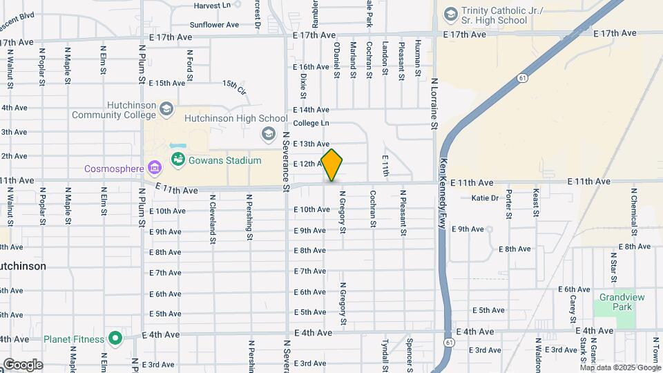 1011 E 11th Ave Map and Location Details
