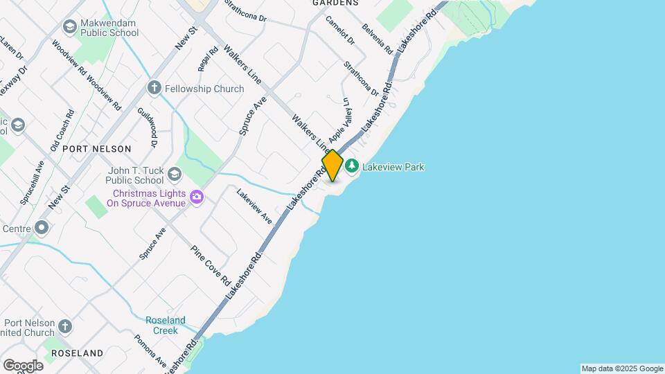 3504 Lakeshore Rd. Map and Location Details