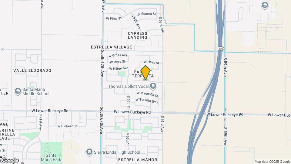 6341 W Watkins St Mapa y Detalles de la Ubicación