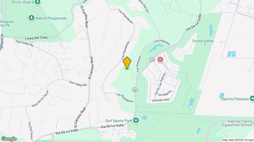 5406 Las Palomas Map and Location Details