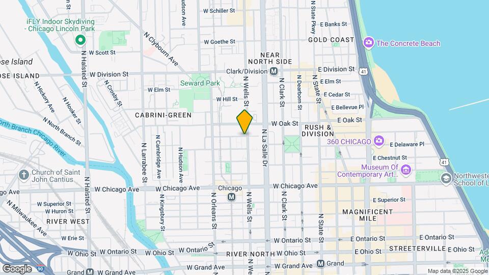 920 N Wells St, Unit # 01705 Map and Location Details