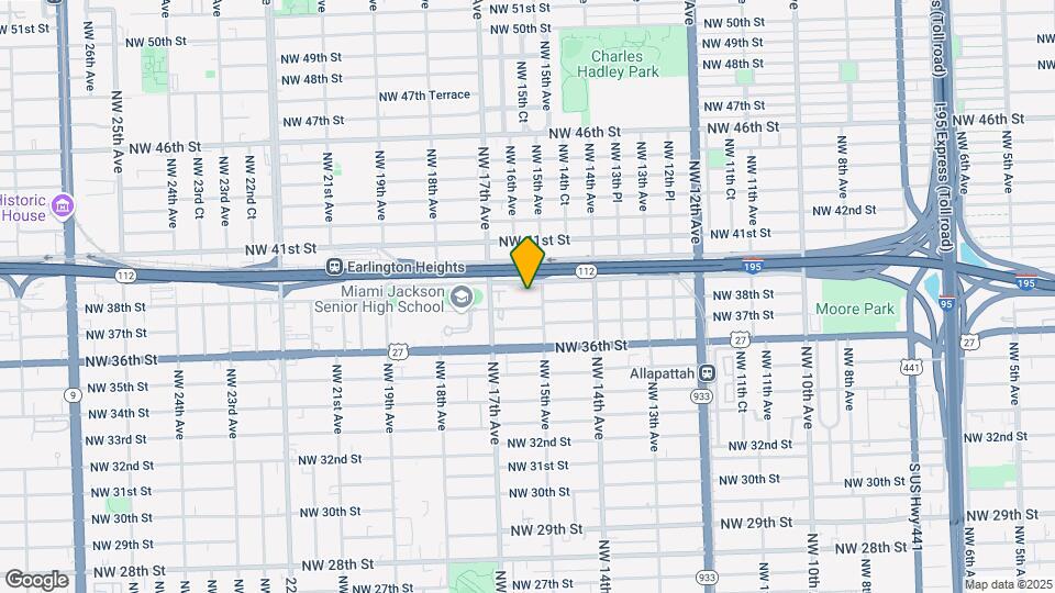 1523 NW 38th St-Unit -1 Mapa y Detalles de la Ubicación