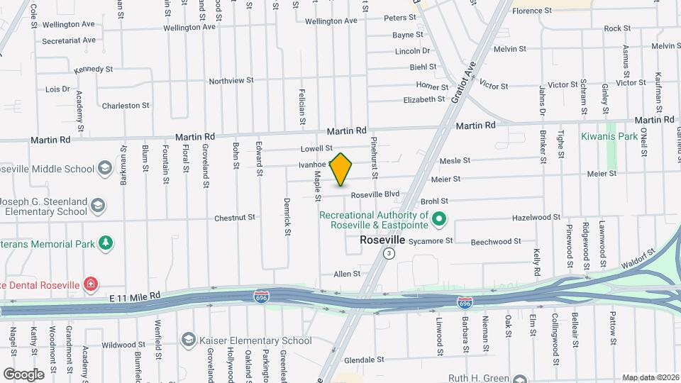 17467 Roseville Blvd Map and Location Details