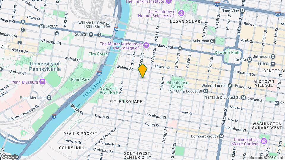 2125-2127 Locust St Map and Location Details