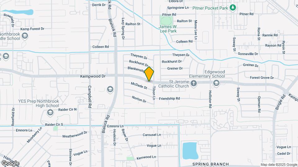 9211 Kempwood Dr Map and Location Details