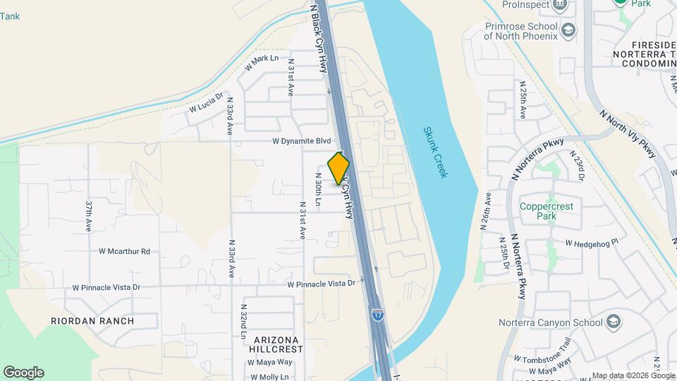 3008 W Blue Sky Dr Map and Location Details