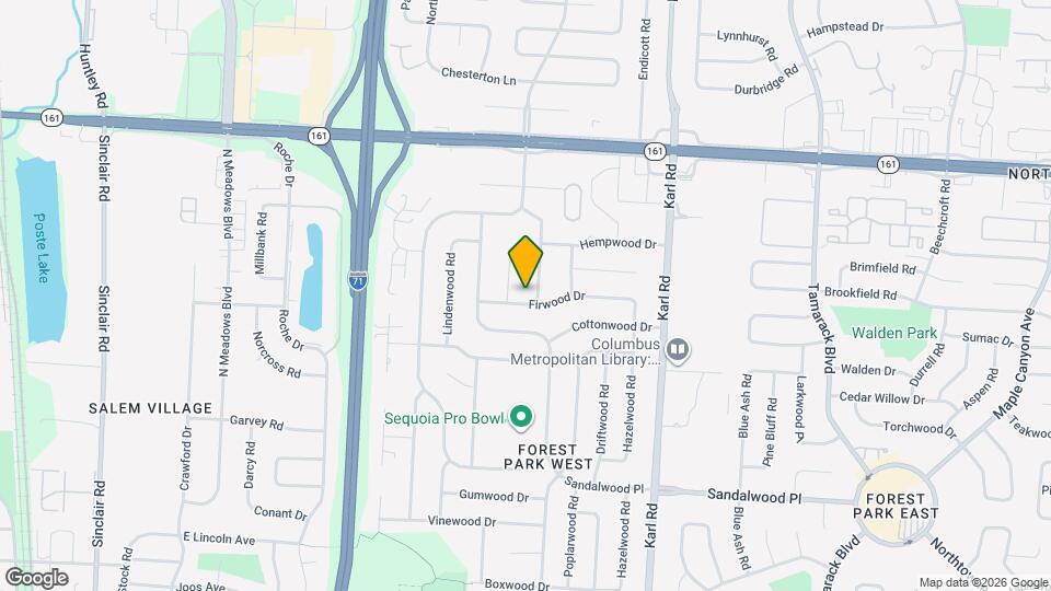 1350 Firwood Dr Map and Location Details