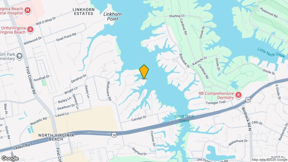 1401 Linlier Dr Map and Location Details