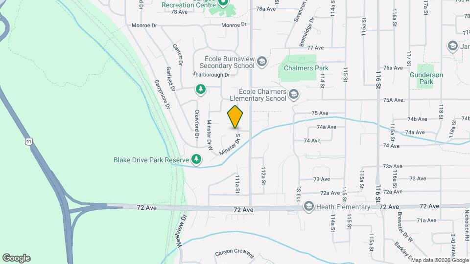 7395 Minster Dr S Map and Location Details