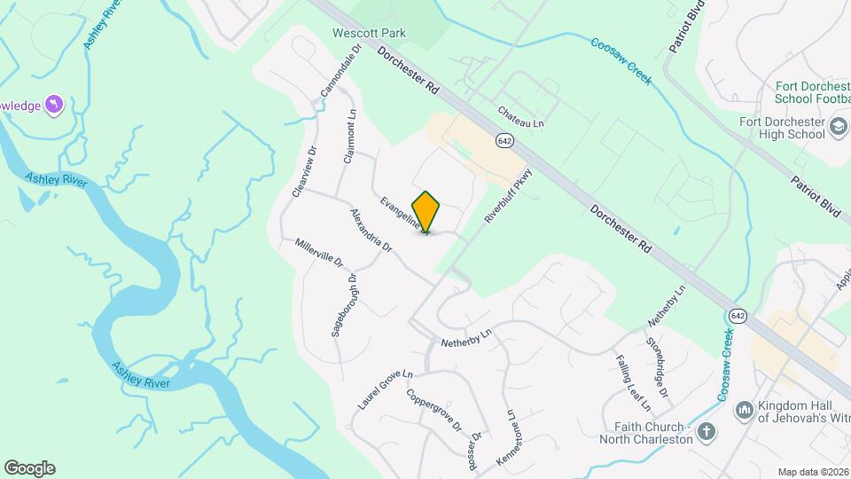 8725 Evangeline Dr Map and Location Details