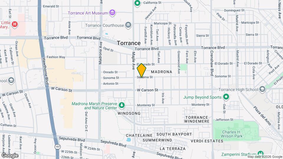 2920 Sonoma St Map and Location Details