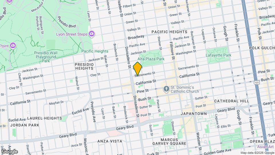 2841 Sacramento St Map and Location Details