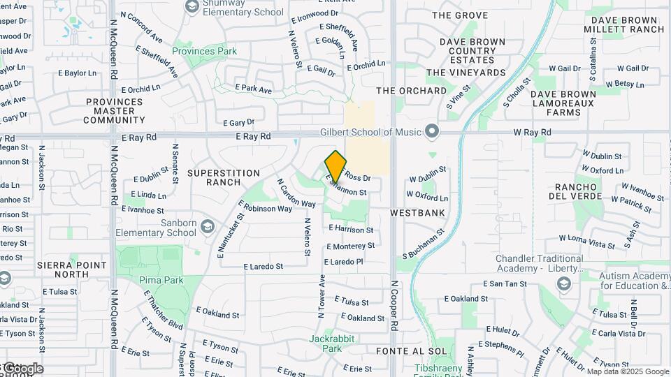1863 E Shannon St Map and Location Details