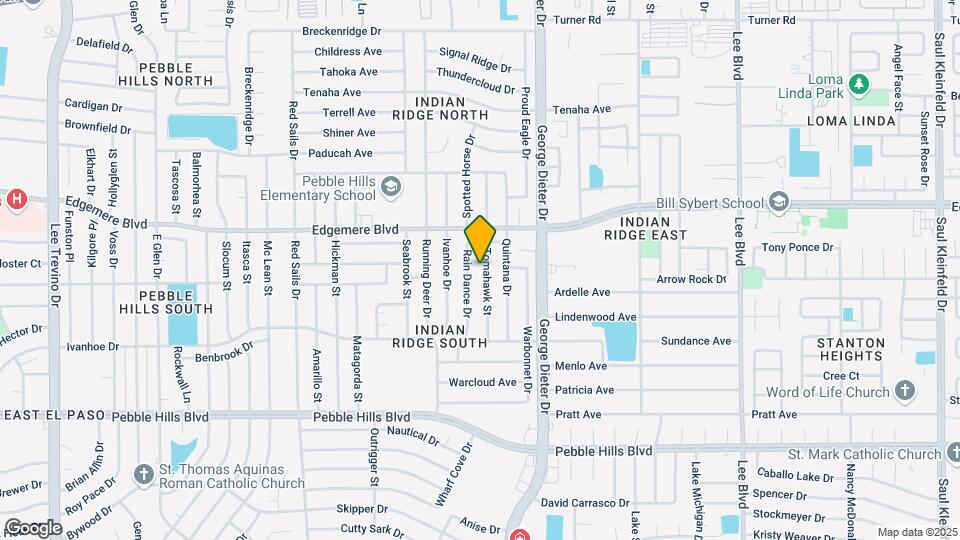 3253 Tomahawk St Map and Location Details