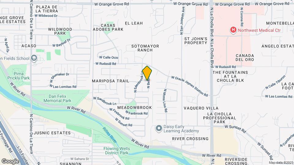 5881 N Belbrook Dr Map and Location Details