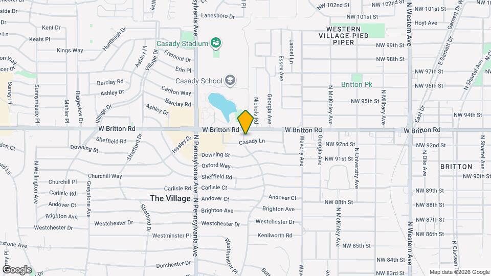 1429 Casady Ln Map and Location Details
