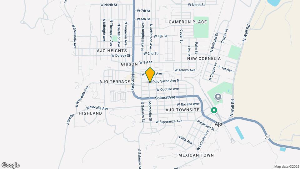 741 W Palo Verde Ave Mapa y Detalles de la Ubicación