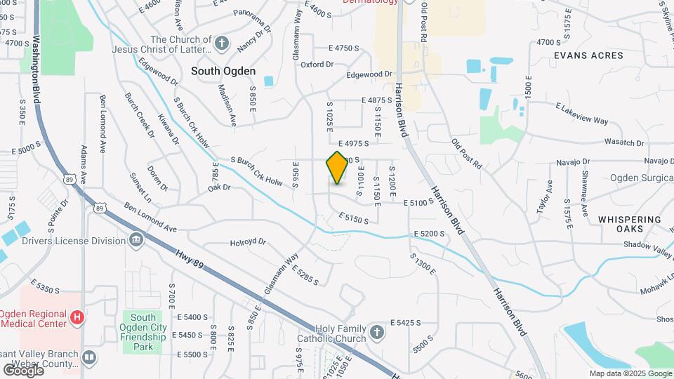 1074 E 5100 S Map and Location Details