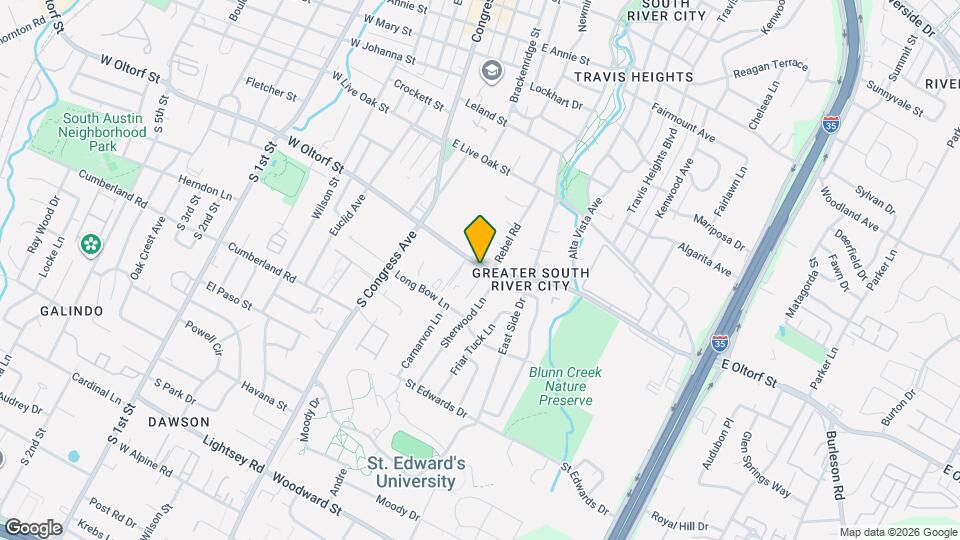 501 E Oltorf St Mapa y Detalles de la Ubicación