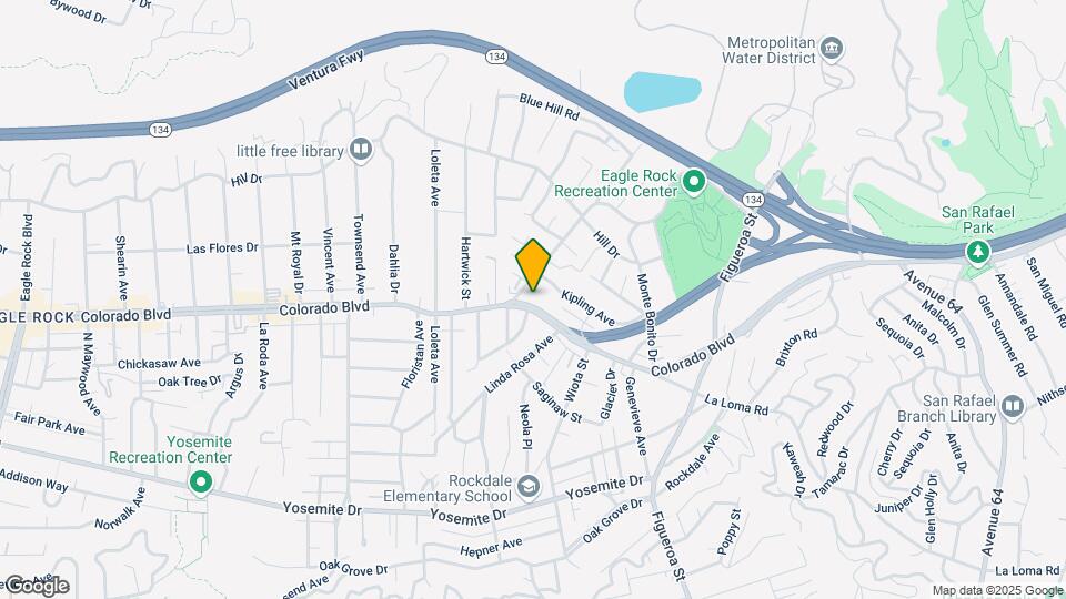 1349 Colorado Blvd Map and Location Details