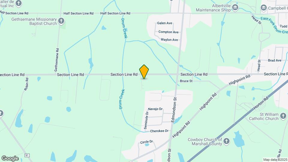 1377 Section Line Rd Map and Location Details