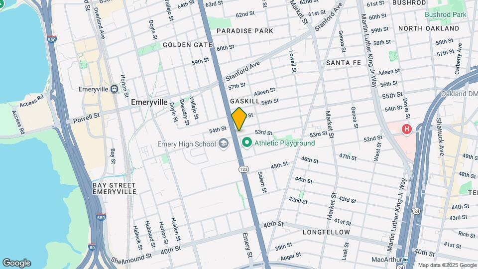 5300-5300 San Pablo Ave Mapa y Detalles de la Ubicación