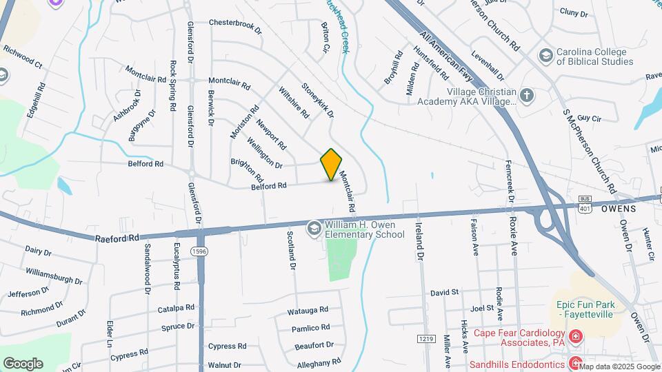 4309 Belford Rd Map and Location Details
