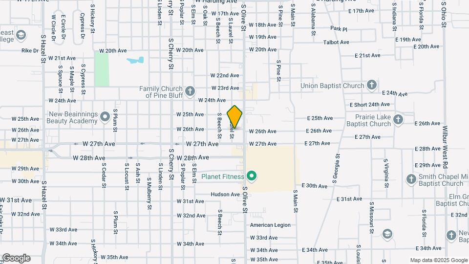 2601 S Laurel St Mapa y Detalles de la Ubicación