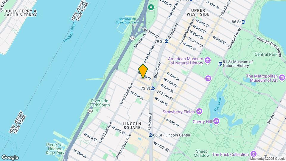247 W 72nd St Mapa y Detalles de la Ubicación