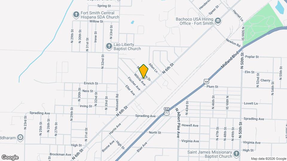 3619 Wilma Ave Map and Location Details