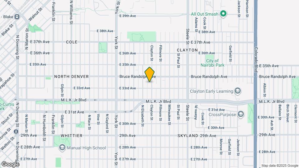 3323 Clayton St Map and Location Details