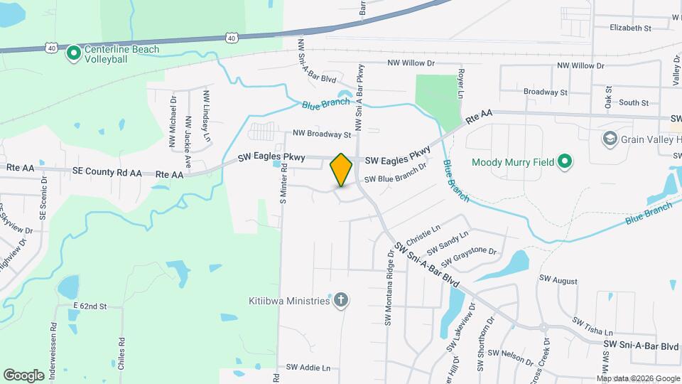 1313 SW Blue Branch Dr Mapa y Detalles de la Ubicación