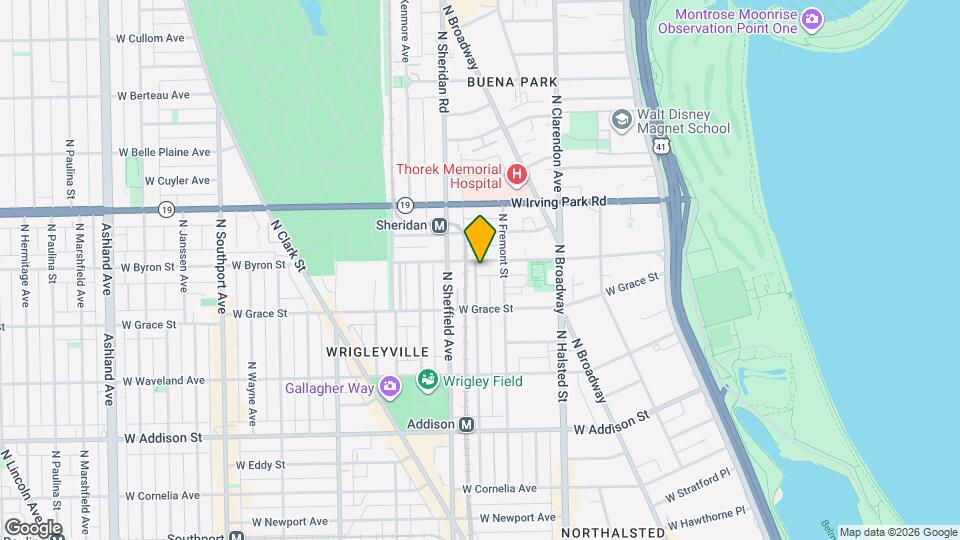 3842 N Wilton Ave Map and Location Details
