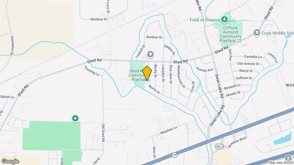 1315 Norris Dr Map and Location Details