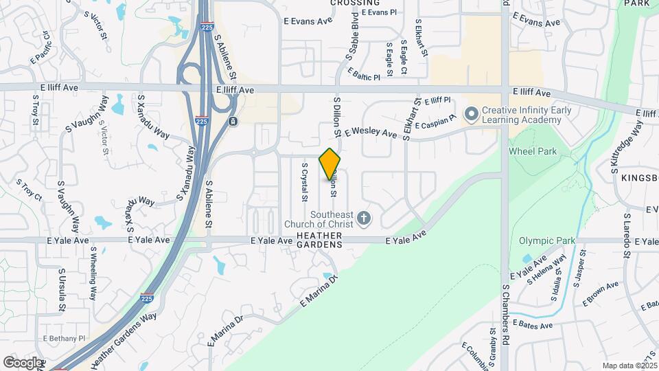 2567 S Dillon St Map and Location Details